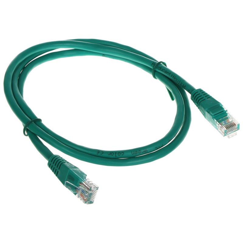 Patchcord UTP Cat.5 verde 1m