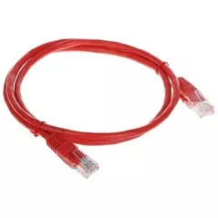 Patchcord UTP Cat.5 roșu 1m