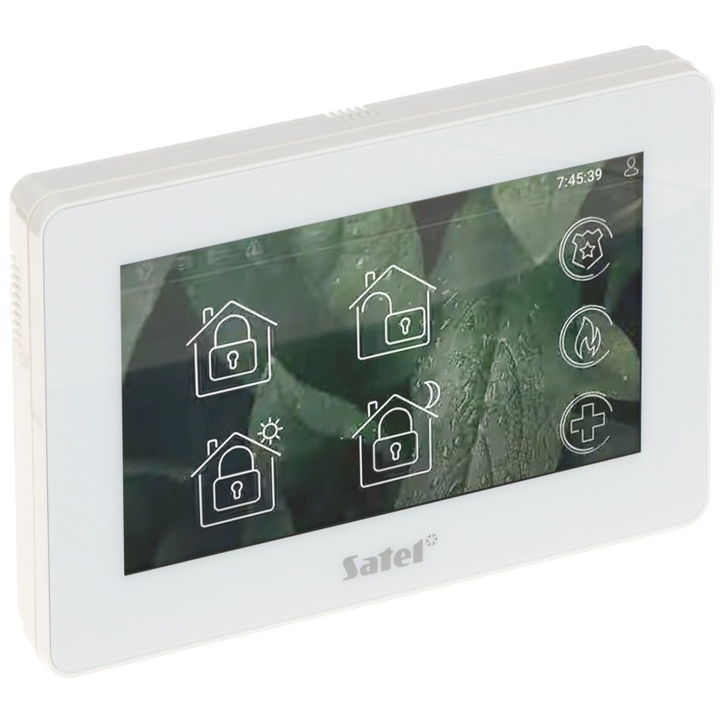 Tastatură touchscreen 7 inch Satel INT-TSH2R-W albă cu cititor RFID