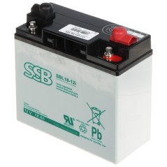 Acumulator 12V/18Ah AGM Delta 181x77x167mm şurub M5 - 1