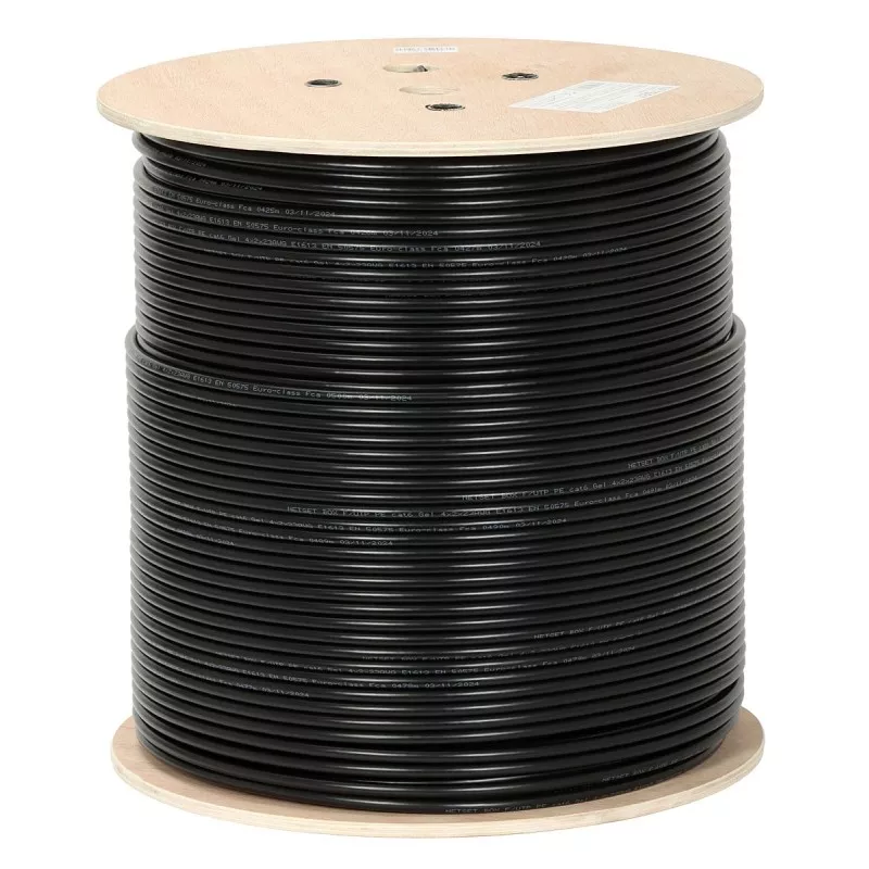 Rolă 500m cablu rețea FTP Cat.6 de exterior cu gel 100% cupru AWG23