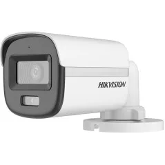 ColorVu, Dual Light - Camera analog 2MP, lentila 2.8mm, IR 20m, WL 20m, TVI/AHD/CVI/CVBS, Mic., IP67 - HIKVISION DS-2CE10DF0T-LF