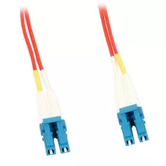 Patchcord SM 2xLC/UPC - 2xLC/UPC 1m singlemode duplex G.657.A2, LSZH, SM PC-3372D-1R, rosu