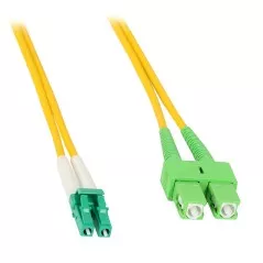 Patchord single-mode PC-2472D-1 2xSC/APC - 2xLC/APC, duplex, G.657.A2, 1m - 1