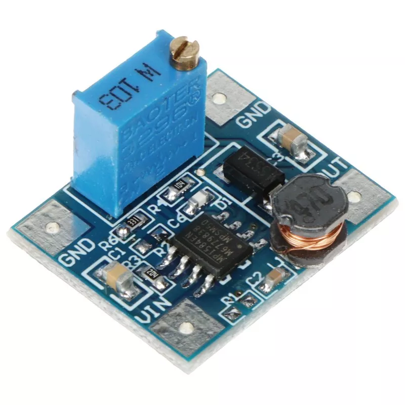 Convertor DC-DC step down 4.5-28V la 0.8-25VDC 3A max. PZD-MP1584