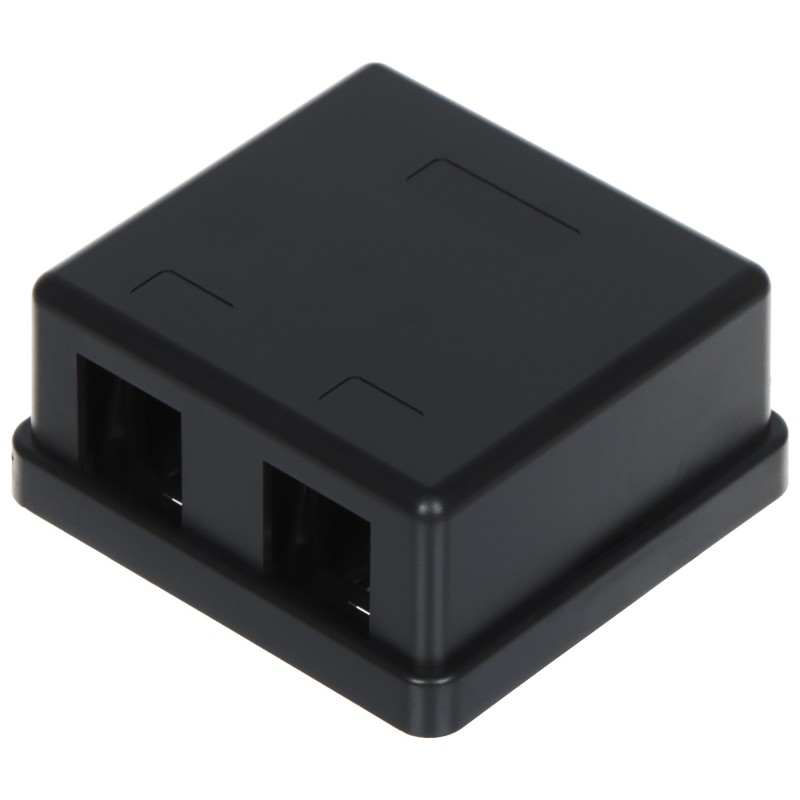 Carcasă aparentă 2 module Keystone FX-2-MULTI/B neagră