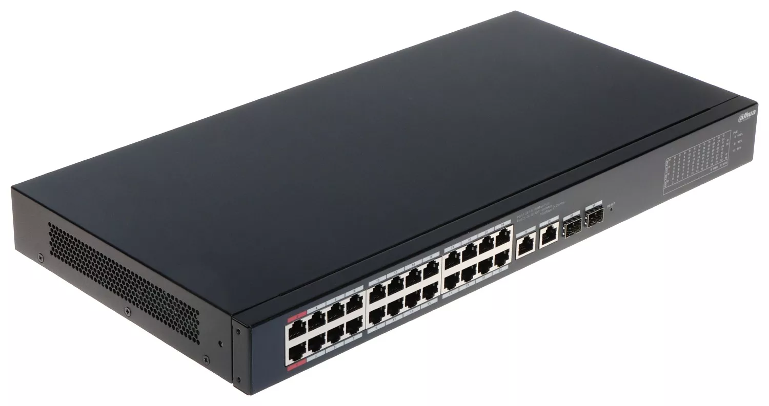 SWITCH POE CS4226-24ET-240 CU 24 PORTURI + 2X UPLINK + 2X SFP DAHUA