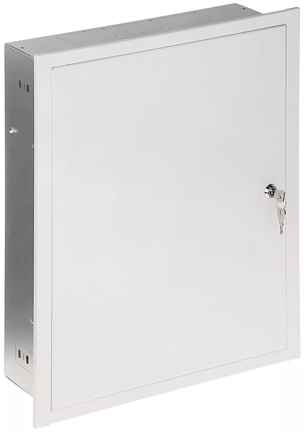 Carcasă metalică îngropată albă OMP5 539x444x120mm, cu cheie