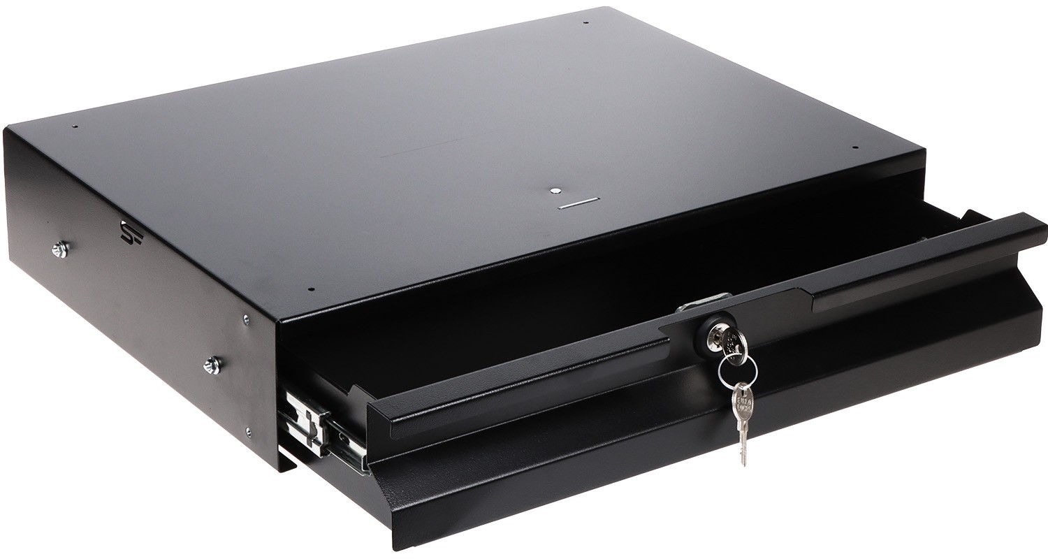 Sertar rackabil cu cheie 2U adâncime 320mm