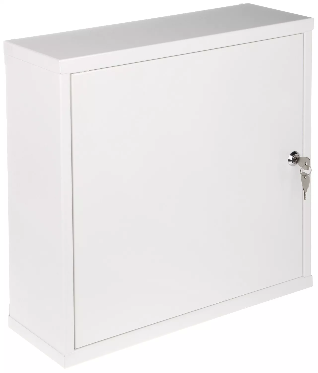 Cutie metalică aparentă albă TPR4-W 400x400x140mm cu contrapanou, cheie
