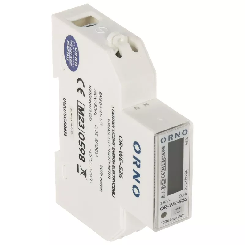 Contor curent modul tablou electric OR-WE-524 monofazat ORNO