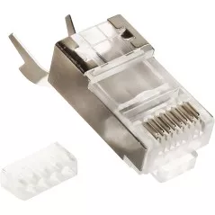 Set 10 buc mufe RJ45 UTP/FTP Cat7 ecranate cu sertizare - 1