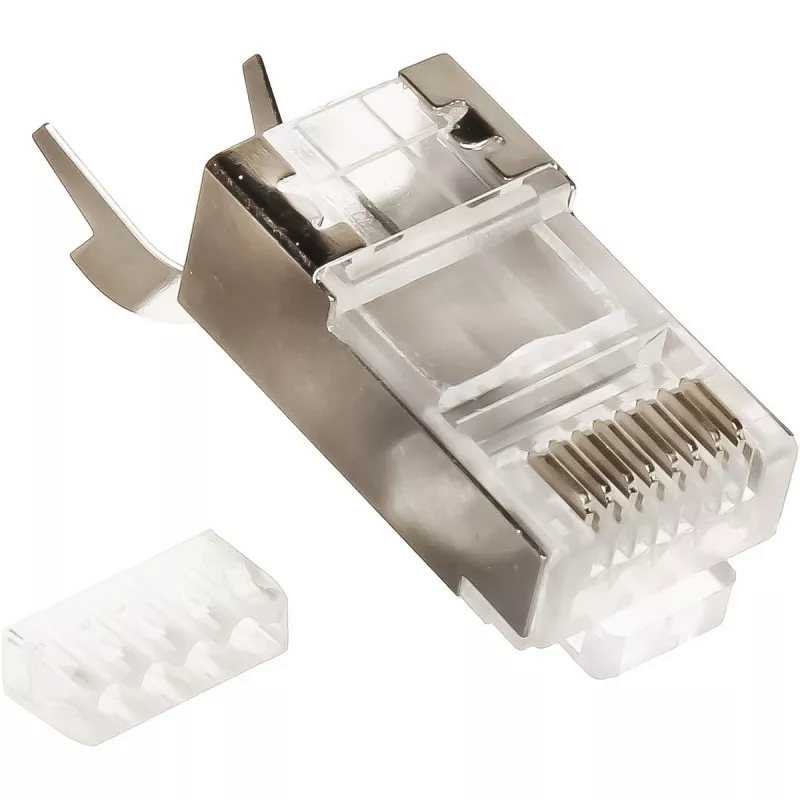 Set 10 buc mufe RJ45 UTP/FTP Cat7 ecranate cu sertizare