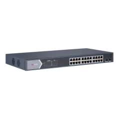 Switch 24 porturi PoE Gigabit, 2 porturi SFP Gigabit - HIKVISION DS-3E0526P-E-M