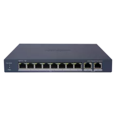 Switch 8 porturi PoE Gigabit, 2 porturi Gigabit, Smart Management - HIKVISION DS-3E1510P-EI