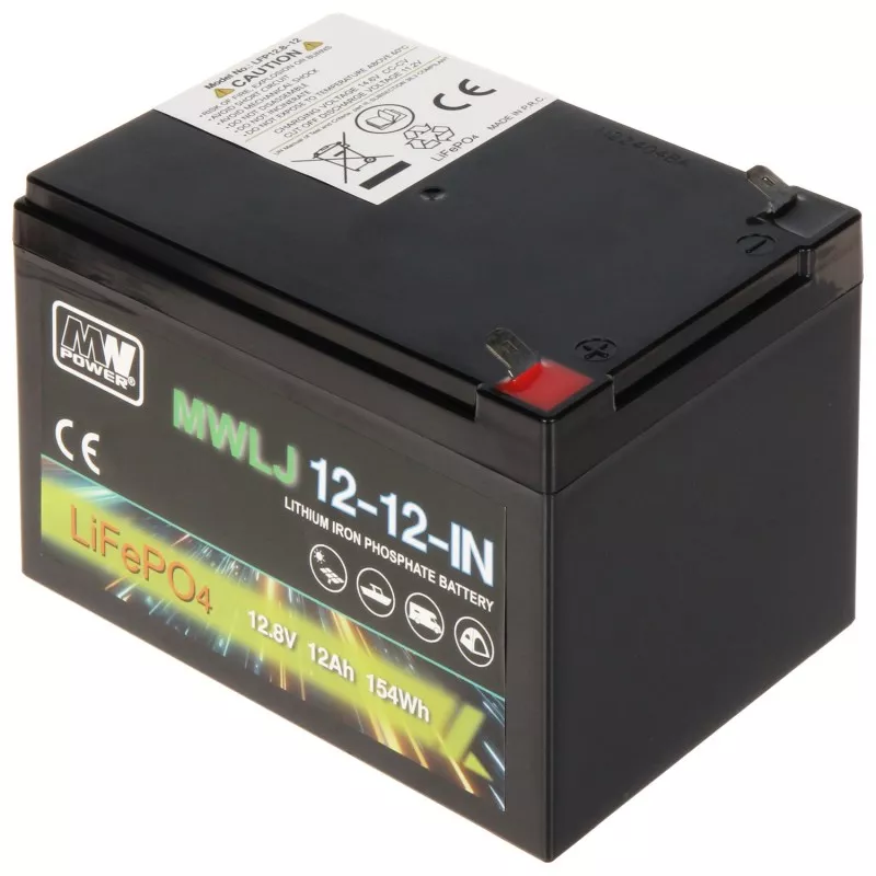 Acumulator LifePO4 12.8V/12Ah MW Power 151x99x100mm