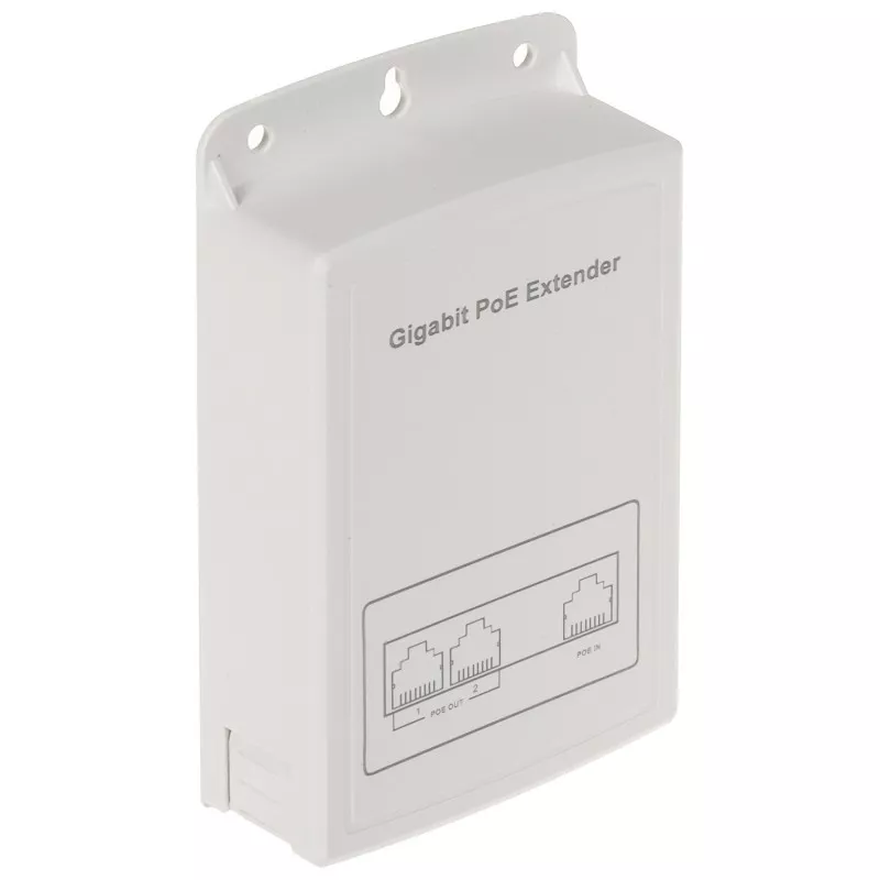 Extender PoE 2 porturi gigabit pentru încă 100m de exterior SPT-POE/2G-POE cu montaj perete