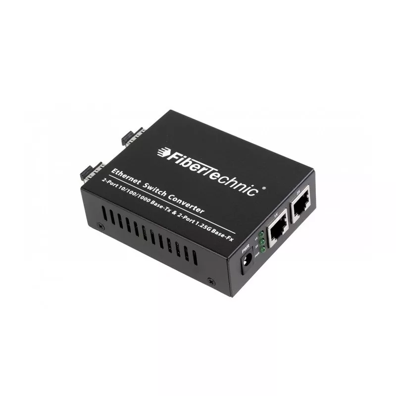 Media convertor 2xRJ45 + 2xSFP gigabit 2012GE-SFP