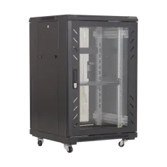 Rack podea 22U 19' 600x600, capacitate incarcare 500 Kg, negru - ASYTECH Networking ASY-22U-6060E ASYTECH Networking - 1