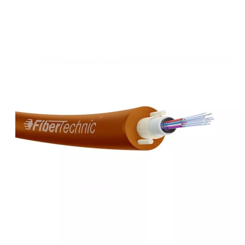 Cablu fibră optică 8 fibre singlemode îngropabil Fibertechnic DAC 9/125 ITU-T G.652D 4kN