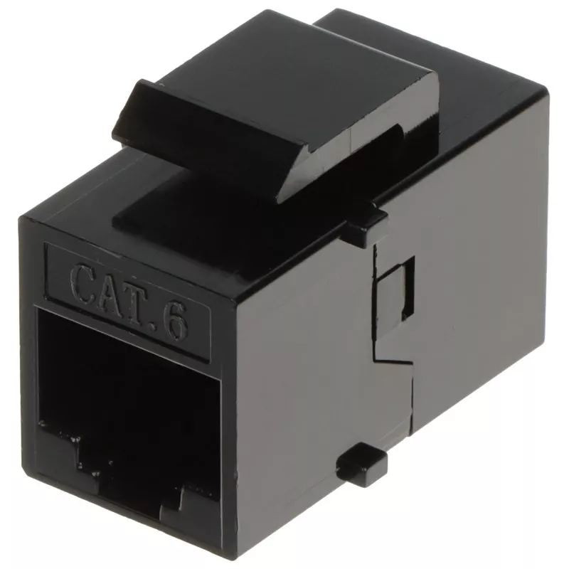 Cuplă adaptoare Keystone RJ45 UTP Cat6 mamă-mamă