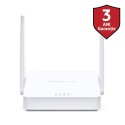 Router Wireless Mercusys N 300 Mbps, MW301R, Standarde Wireless: IEEE 802.11n, IEEE 802.11g, IEEE 802.11b, Frecventa: 2.4 - 2.48