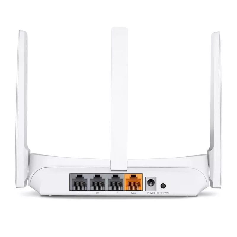 ROUTER MERCUSYS wireless 300Mbps, 1 x 10/100Mbps WAN, 3 x 10/100Mbps LAN, 3 x antene externe "MW306R" (timbru verde 0.8 lei)