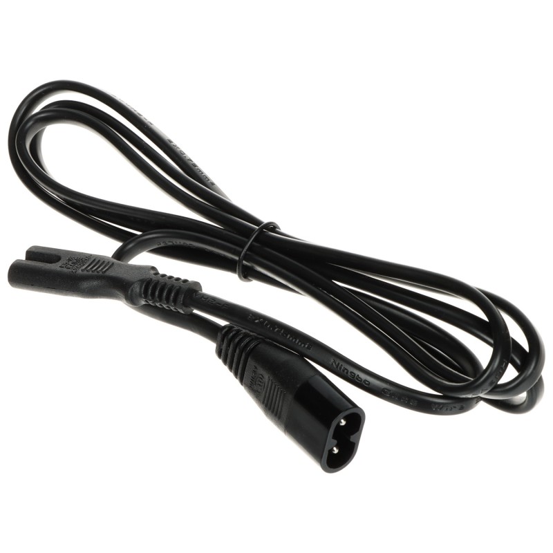 Cablu prelungitor IEC-320-C7-C8 mama-tată 1.5m POS/casetofon
