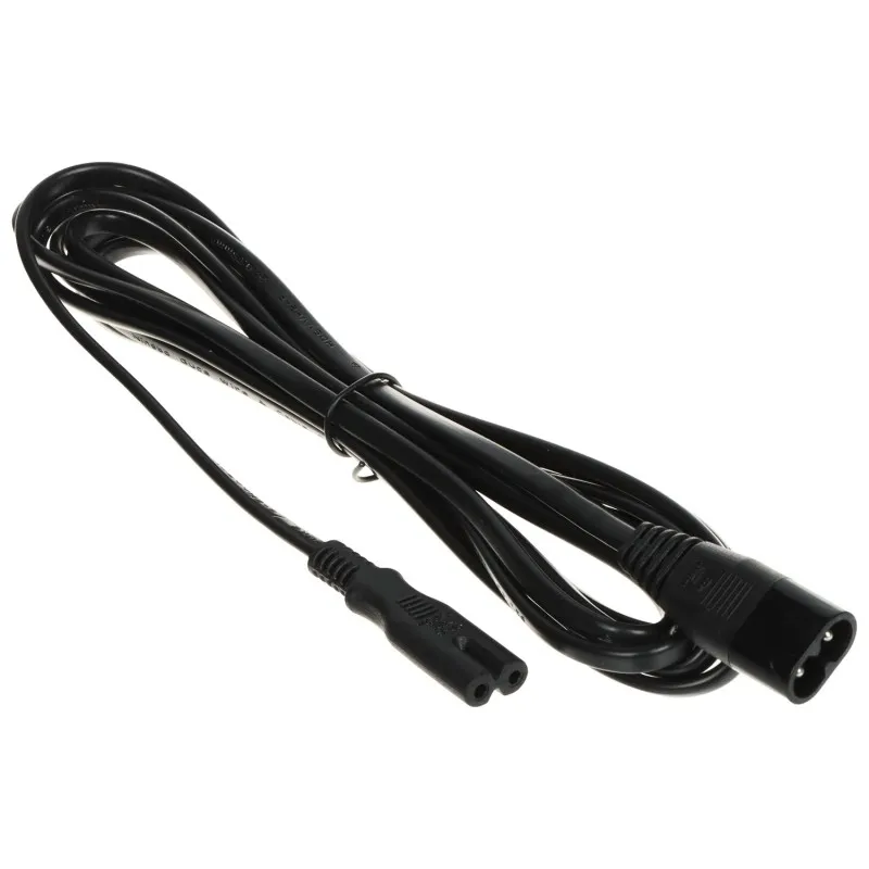 Cablu prelungitor IEC-320-C7-C8 mama-tată 3m POS/casetofon
