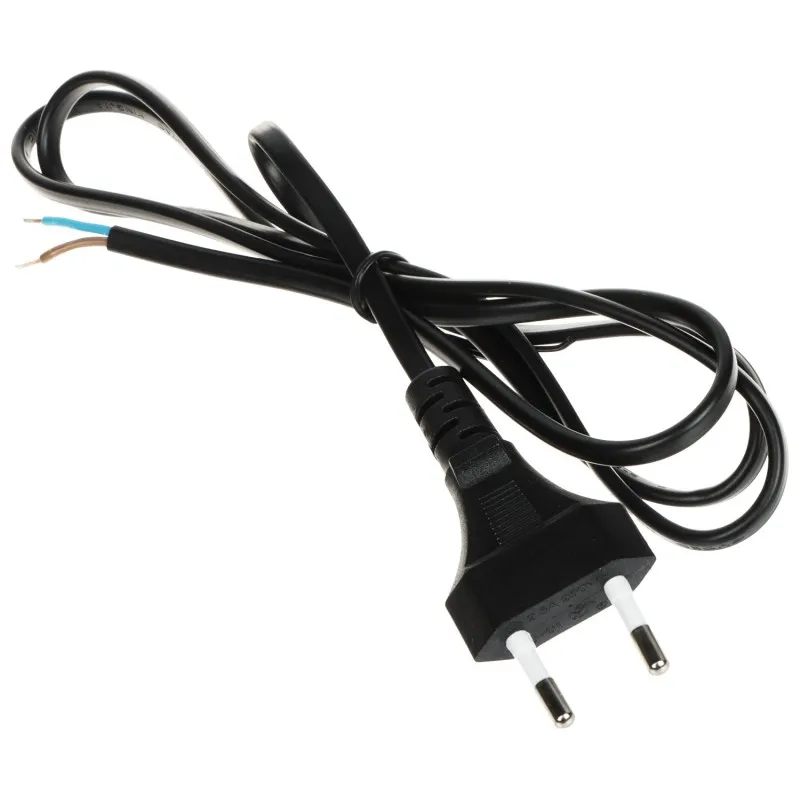 Cablu alimentare 1.2m cu stecher CEE7/16 2x0.5mm2 negru