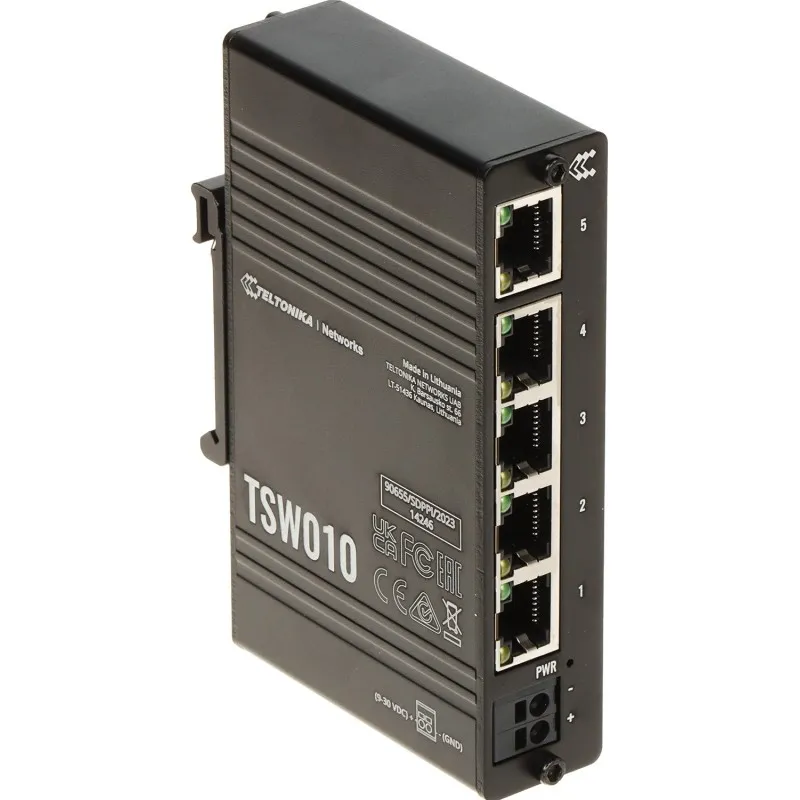 Switch 5 port Teltonika TSW010 industrial montaj DIN