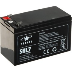 Acumulator 12V/7Ah AGM 7STARS T2( F2) 151x102x65mm - 1