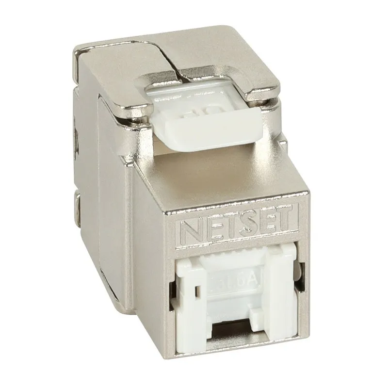Modul keystone RJ45 cat6A STP no-tool Netset cu protecție praf