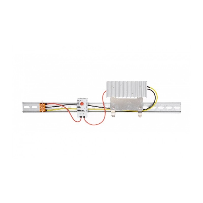 Set încălzire 50W cu termostat pentru cabinete de exterior