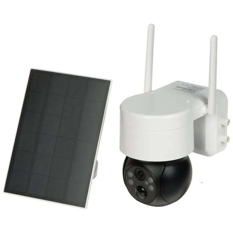 Cameră de luat vederi IP solară, pentru exterior, cu detector PIR ICSEE-W41SD-SOLAR Wi-Fi - 4 mpx 3.6 mm