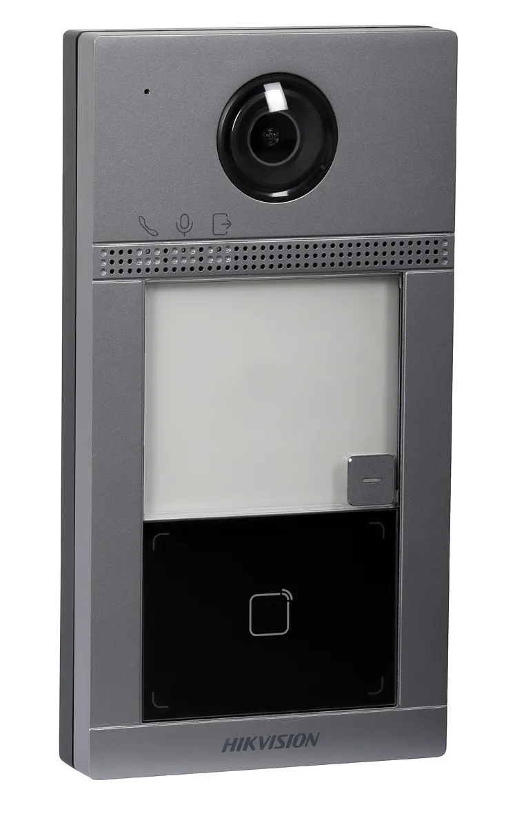 DS-KV8113-WME1(C)/Stație de ușă IP încastrată pentru vile, generația a 2-a (1 abonat, RFID, Wi-Fi, încastrată) Hikvision