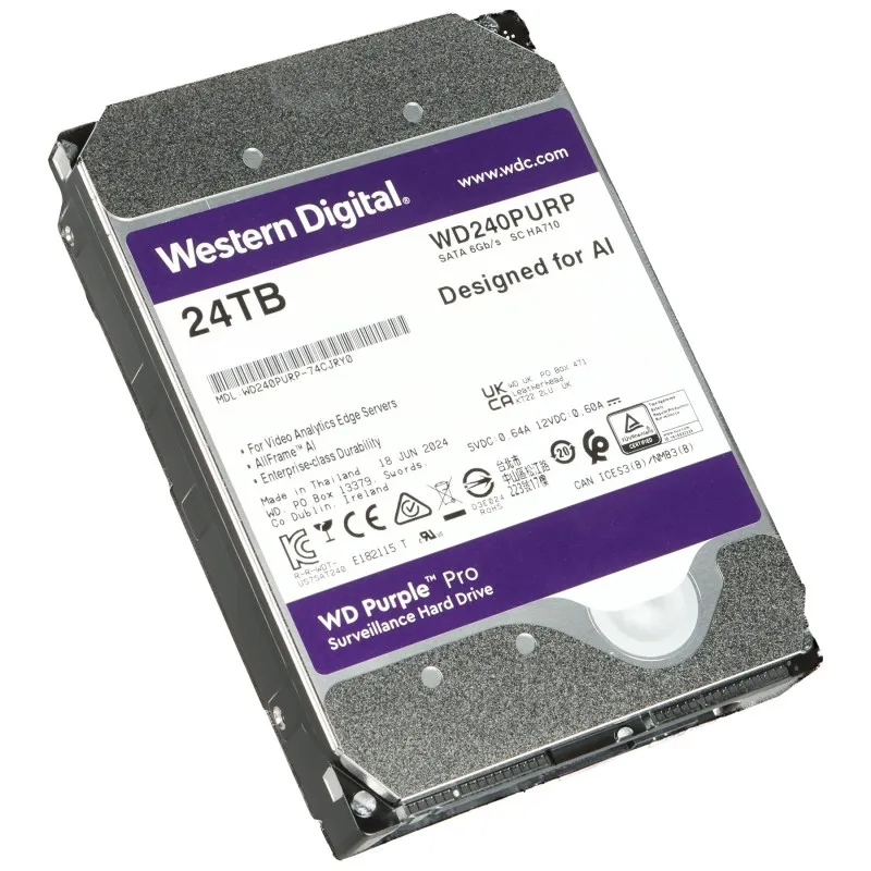 Hard disk supraveghere WD240PURP 24TB 24/7 WESTERN DIGITAL