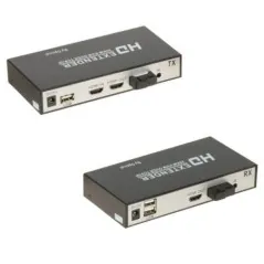 Set extender HDMI, IR, USB pe fibră optică FullHD 20km   - 1