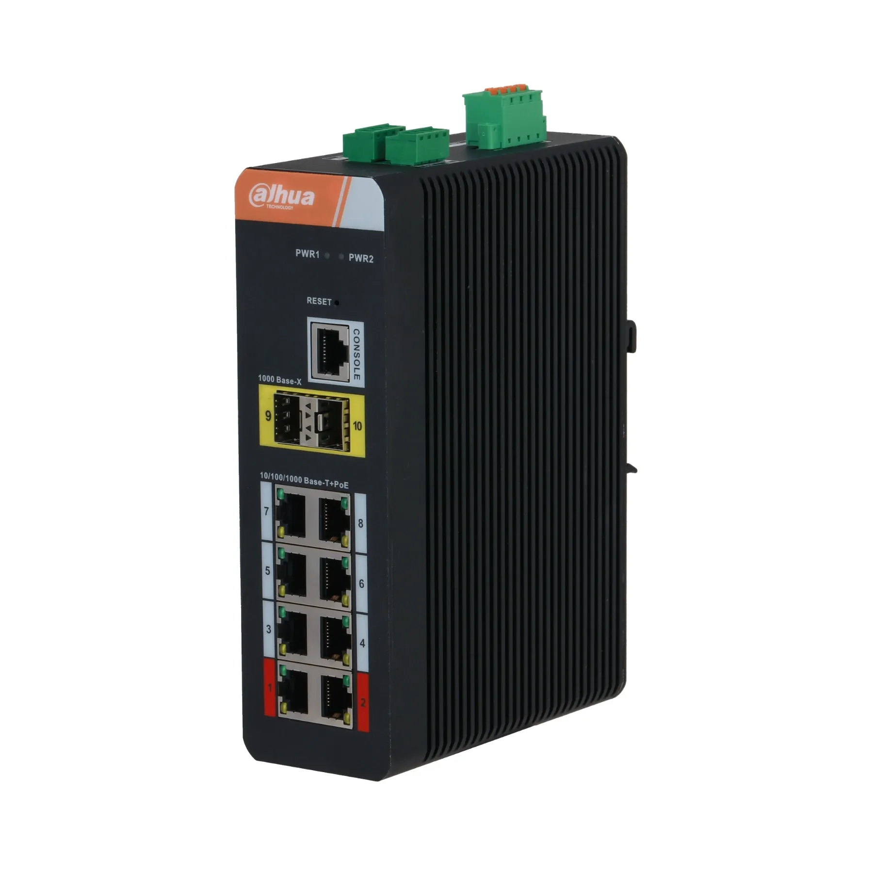 Switch PoE industrial gigabit IS4210-8GT-120 (8xPoE 100Mbps, 2xSFP 1Gbps, 802.3af/at)