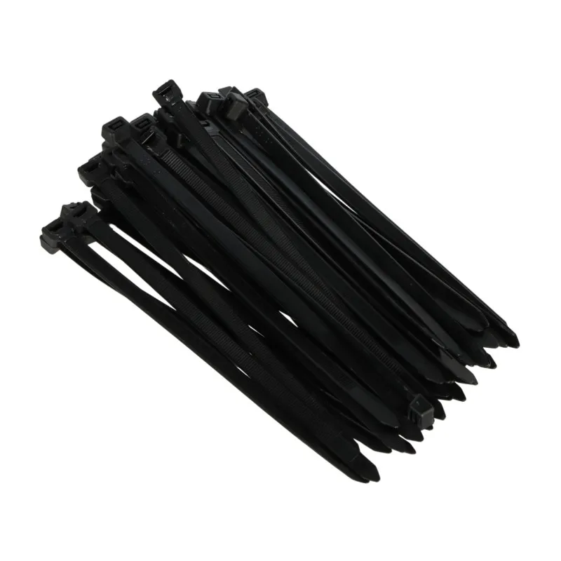 50 buc coliere rapide/șoricei plastic 200x7.6mm negre Conotech