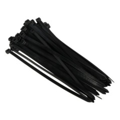 50 buc coliere rapide/șoricei plastic 250x7.6mm negre Conotech