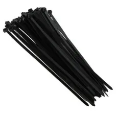 50 buc coliere rapide/șoricei plastic 300x7.6mm negre Conotech