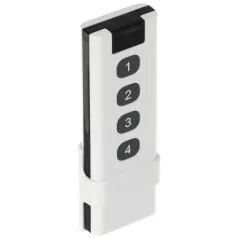 Telecomandă radio 4 butoane Atlo RC4 ZigBee albă cu suport