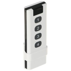 Telecomandă radio 4 butoane Atlo RC4 ZigBee albă cu suport