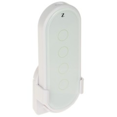 Telecomandă radio 4 butoane Atlo RC4W ZigBee albă cu suport
