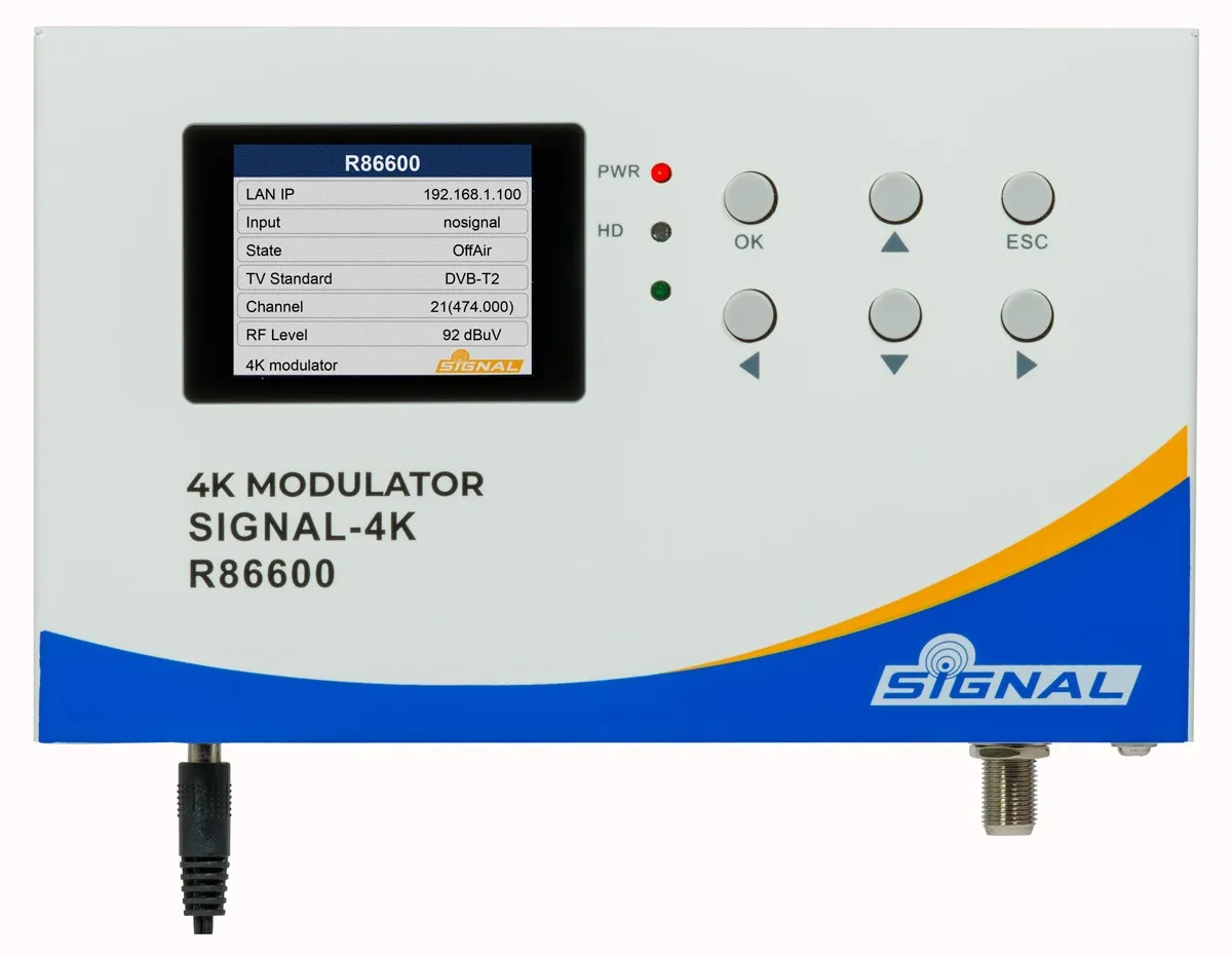 Modulator HDMI la DVB-T2/C Signal-4K UHD 2160p