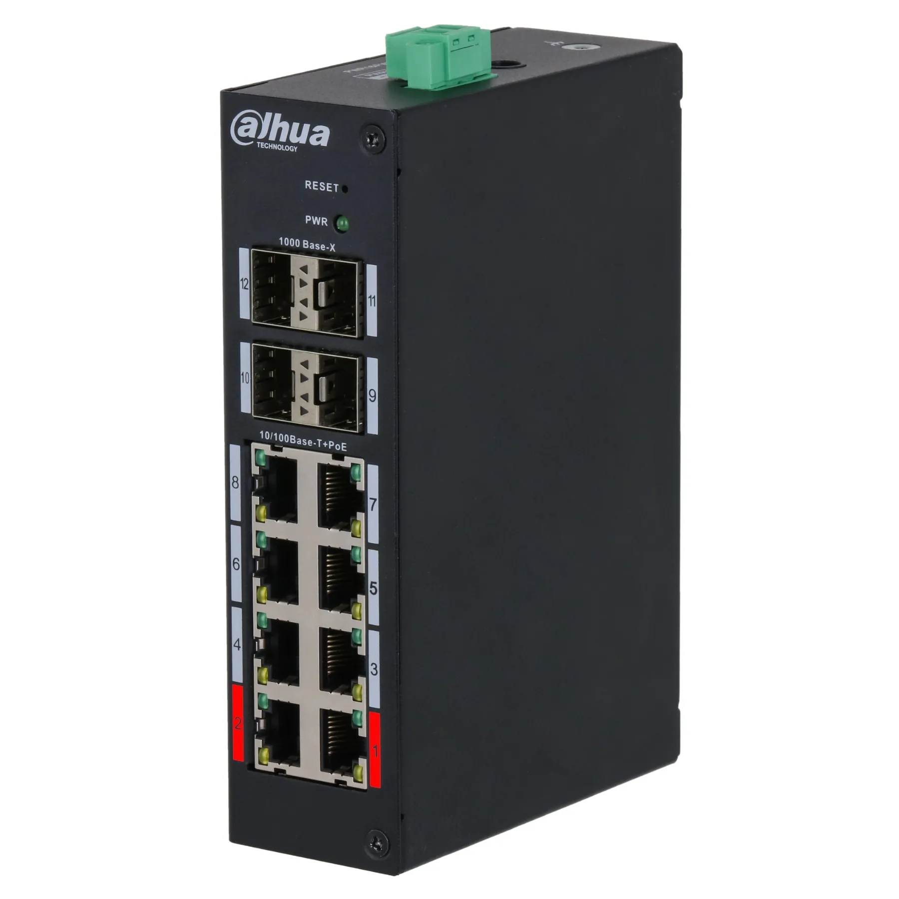 SWITCH POE HS4412-8ET-120 CU 8 PORTURI + 4X SFP DAHUA