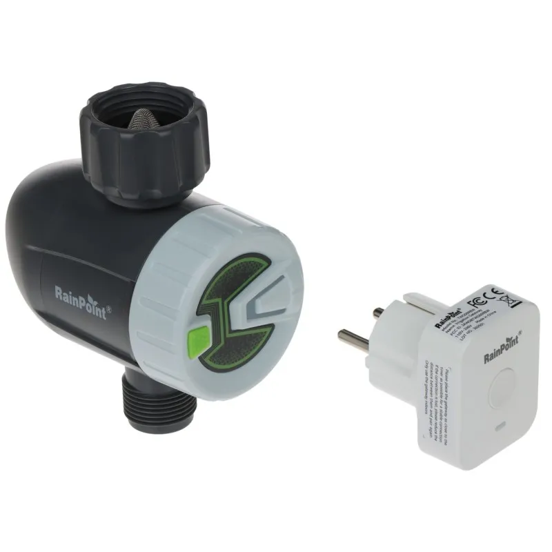 Kit valvă wireless irigare grădină WiFi Tuya TTV102B+TWG009BW RainPoint