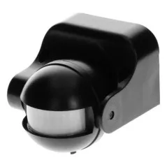 Detector de mișcare negru de perete IP44 CR-201/B 1200W ORNO