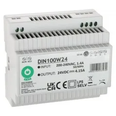 Sursă alimentare 24V/4.15A 100W DIN100W24 POS montaj șină DIN